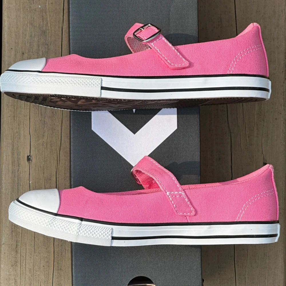 Converse Youth CTAS Mary Jane Pink Canvas Casual Sneaker - Sizes 13K, 2Y, 3Y NEW